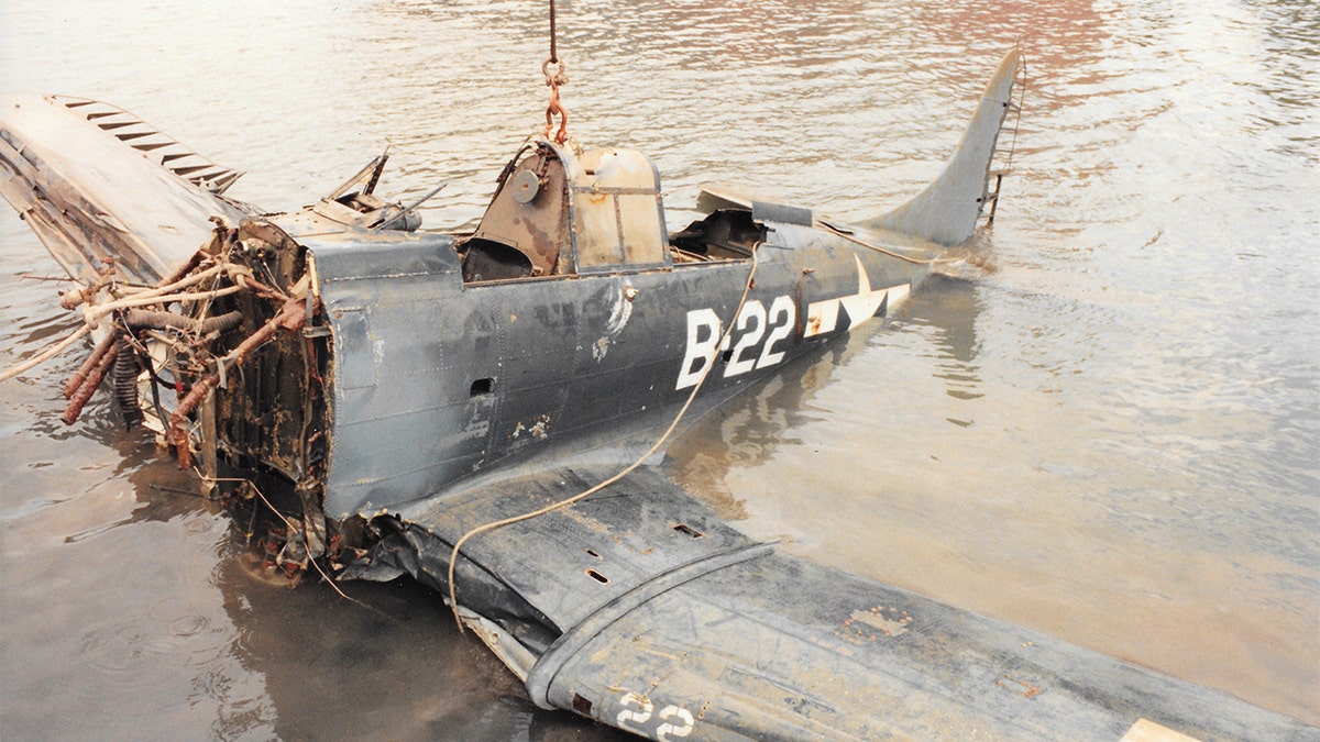 WWII era plane pulled from Lake Michigan now on display at