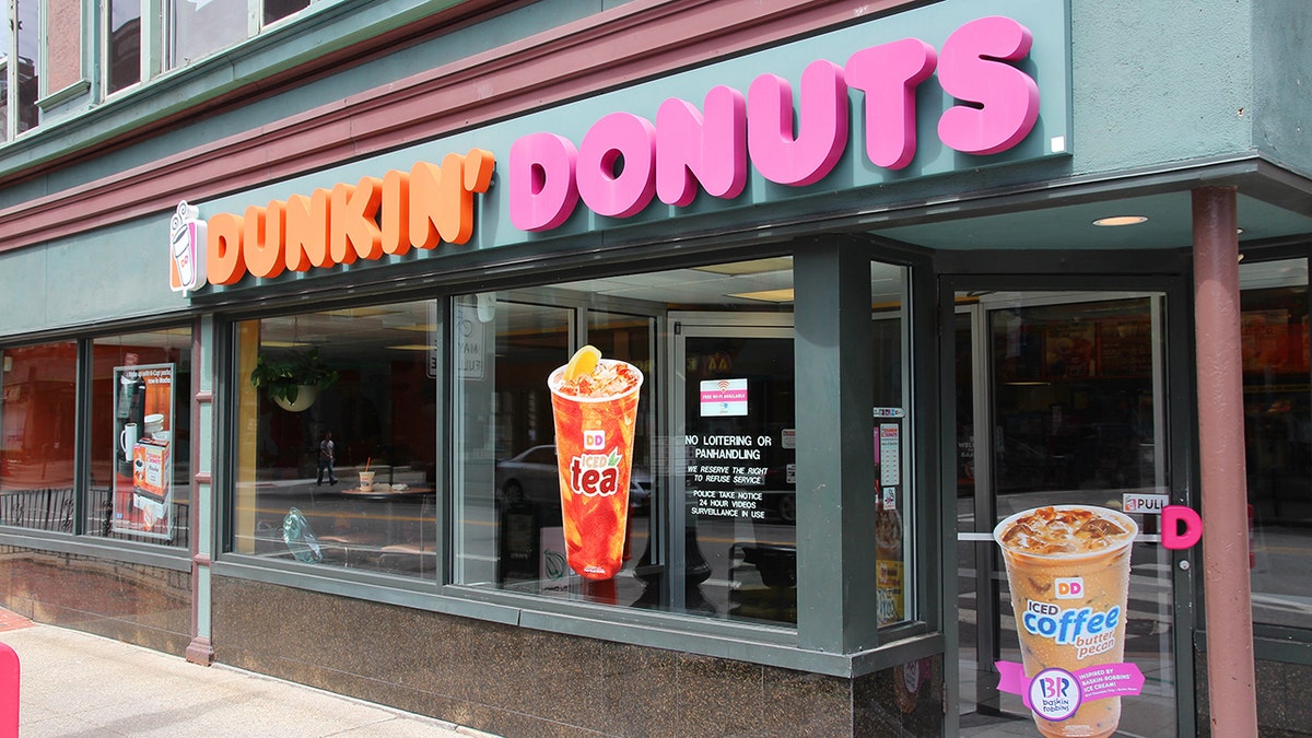 A Dunkin' Donuts storefront 