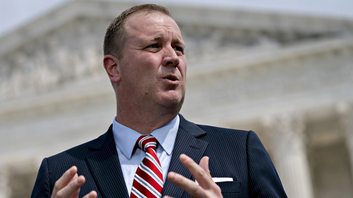 Missouri Attorney General Eric Schmitt speaks during a news conference in Washington, D.C., Sept. 9, 2019. (Getty Images)