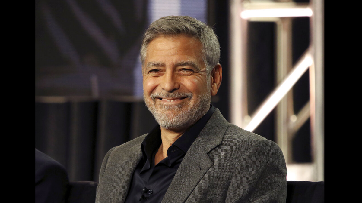 George clooney smiling