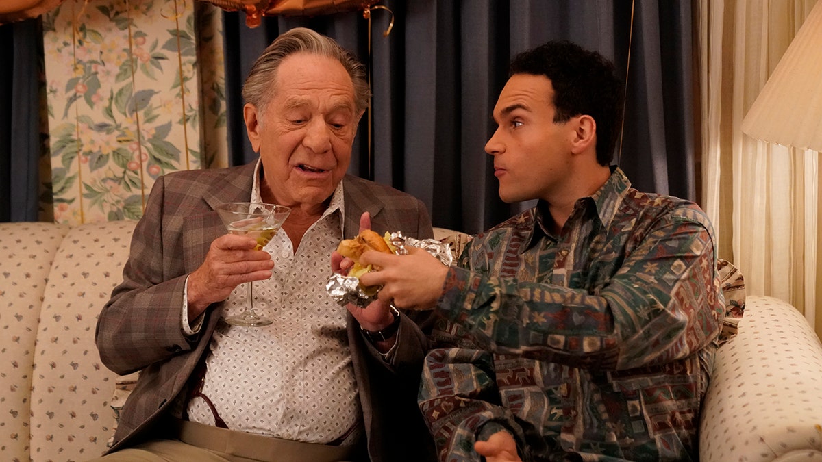 George Segal and Troy Gentile in 'The Goldbergs.' (Lisa Rose/ABC via Getty Images)