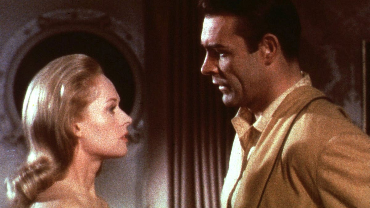 Tippi Hedren (left) and Sean Connery in 'Marnie'.