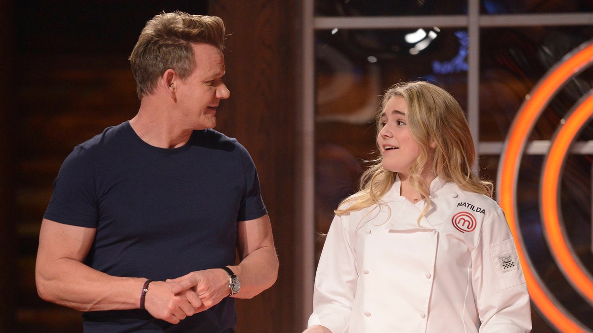 Gordon and Matilda Ramsay, pictured. The teen recently cracked herself up after pretending to perform a magic trick for the "Hell’s Kitchen" star – and instead cracked an egg on his head.