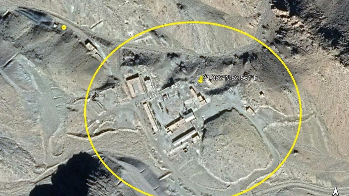 NCRI images of what it says was a now-scrubbed nuclear site.