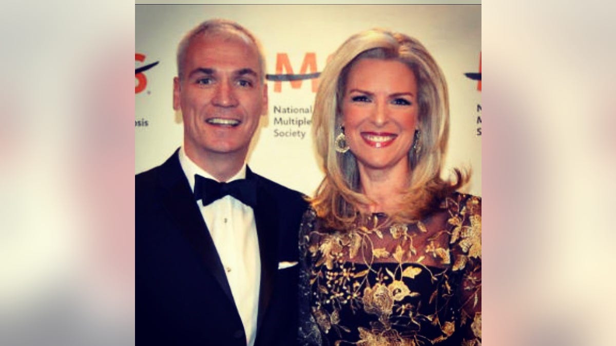 Janice Dean and her husband Sean in an undated photo at a National Multiple Sclerosis Society event.