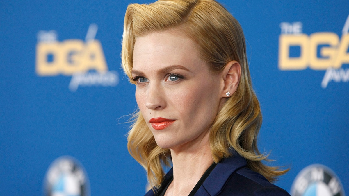 January Jones posed topless for a funny post on Instagram. (Photo by David Buchan/Getty Images)