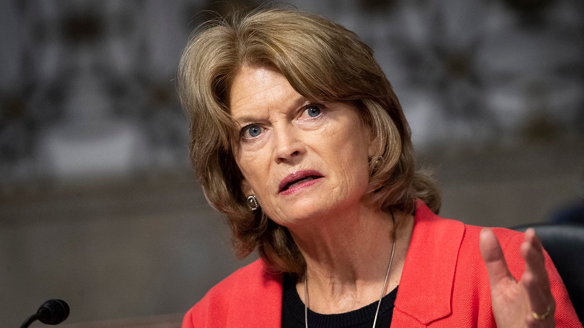 UNITED STATES - March 4: Sen. Lisa Murkowski, R-Alaska, speaks during the Senate Energy and Natural Resources Committee business meeting to vote on sending the nomination of Rep. Deb Haaland, D-N.M., to be Interior Secretary, to the Senate floor in Washington on Thursday, March 4, 2021. (Photo by Caroline Brehman/CQ-Roll Call, Inc via Getty Images)