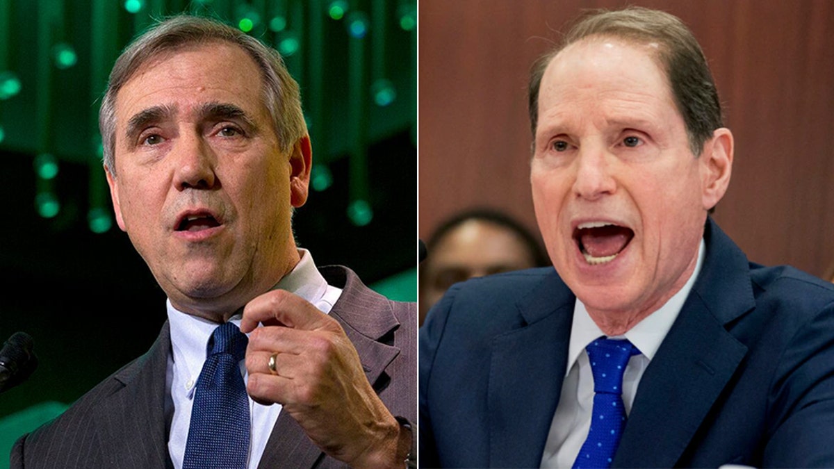 Democratic Oregon Sens. Jeff Merkley, left, and Ron Wyden sent a letter to FERC commissioners on July 26, saying that the Gas Transmission Northwest XPress Project is "a significant fossil fuel expansion at a time when Oregon and Washington are moving away from fossil fuels."