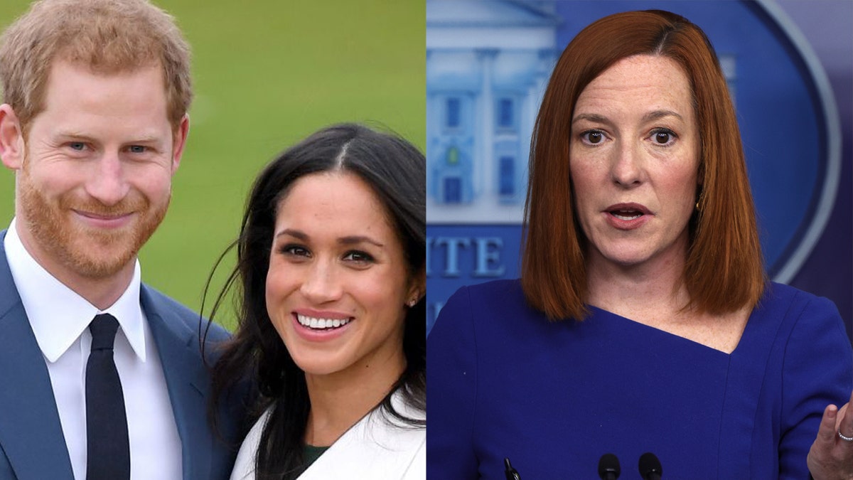 Prince Harry and Meghan Markle were praised by White House Press Secretary Jen Psaki following their tell-all interview.