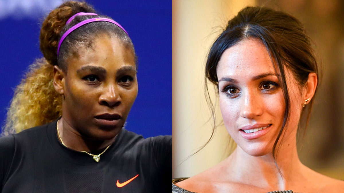 Meghan Markle (right), a tennis fan, is friends with Serena Williams (left)