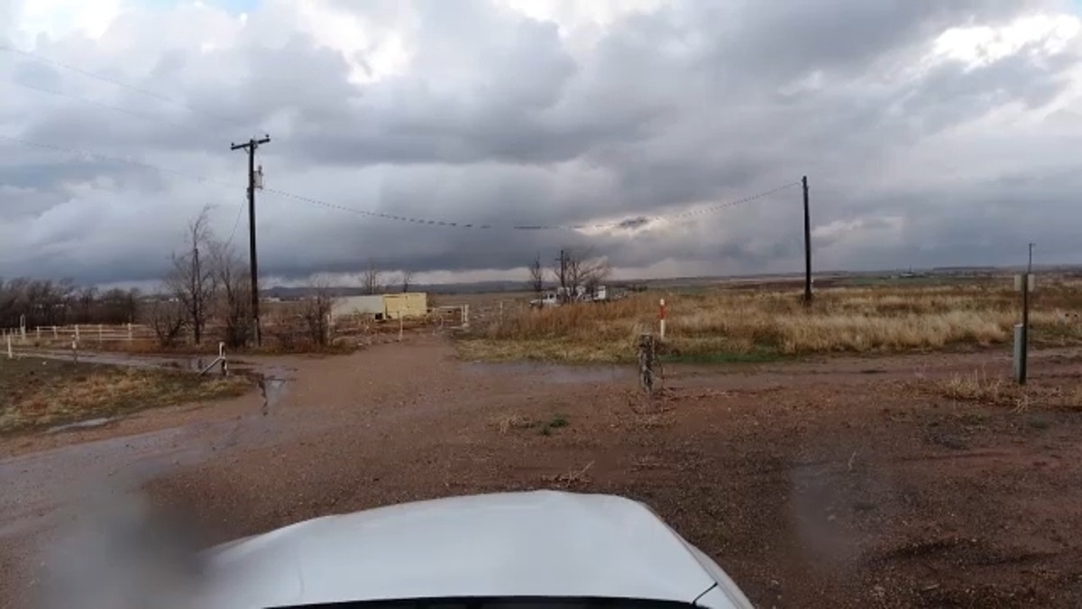 Storm clouds in Randall County, Texas, on Saturday. (FOX 34 of Lubbock and Randall County Sheriff's Office)