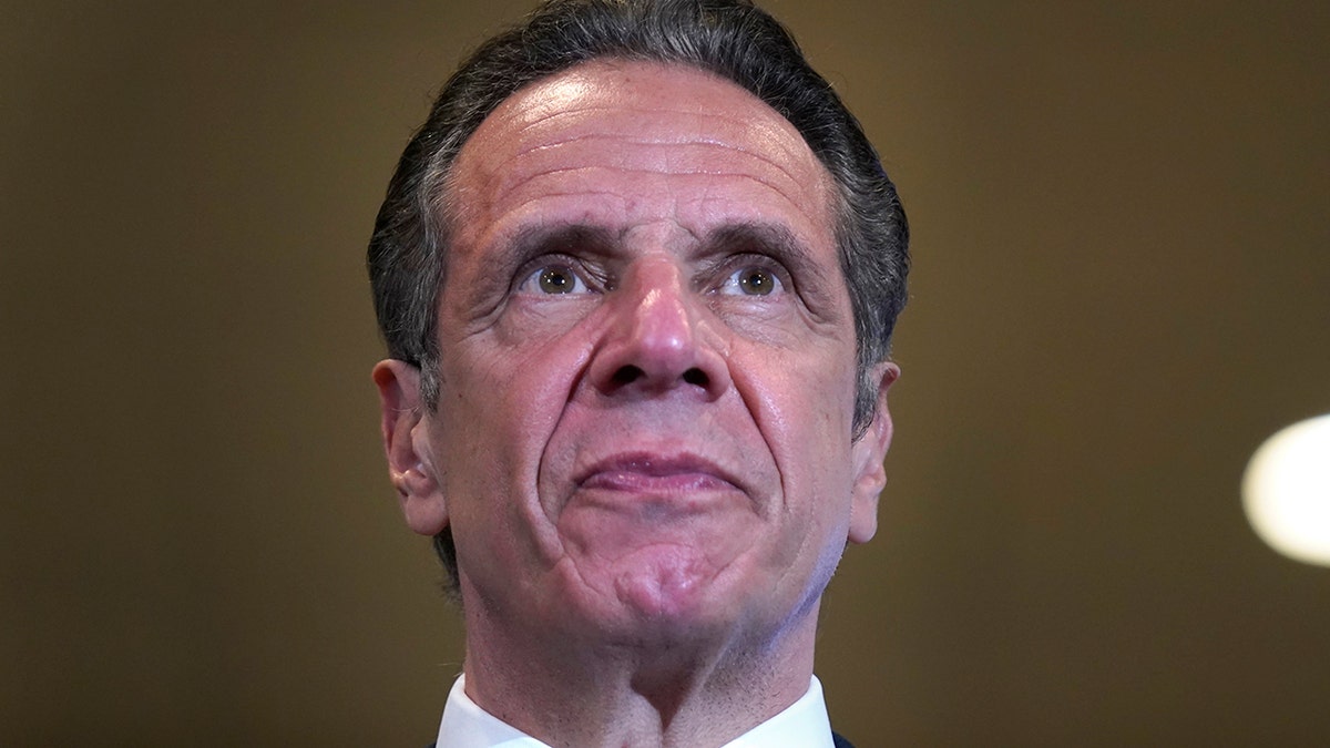Gov. Andrew Cuomo listens to speakers at Grace Baptist Church, a new pop-up vaccination site, in Mt. Vernon, N.Y., Monday, March 22, 2021. (AP Photo/Seth Wenig, Pool)