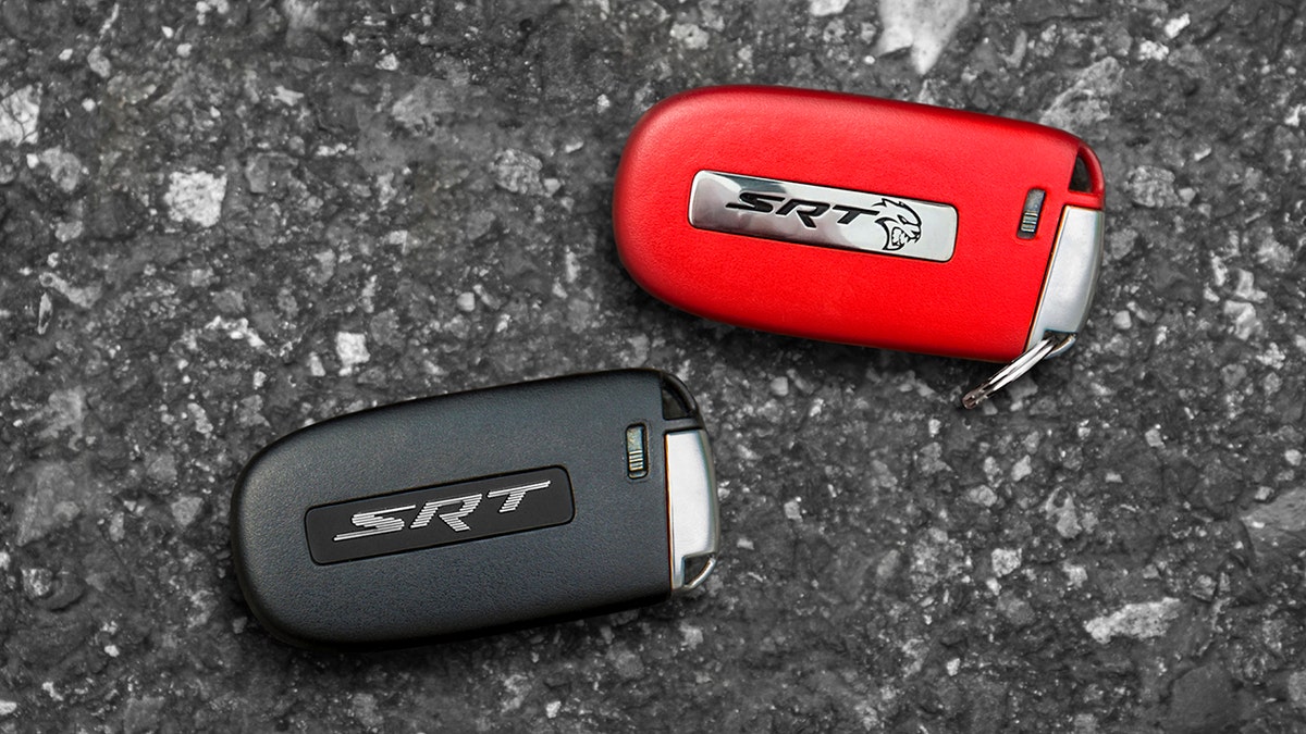 Dodge Hellcat models already come with two keyfobs, including a black one that limits power to 500 hp.