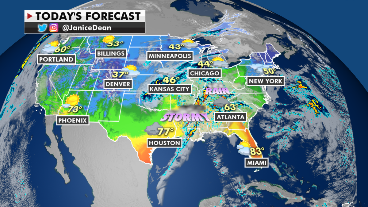 The national forecast for Wednesday, March 17. (Fox News)