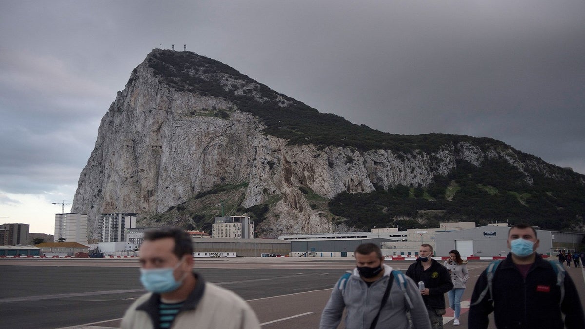 Gibraltar has become the "first nation in the world" to vaccinate its entire adult population against COVID-19. (JORGE GUERRERO/AFP via Getty Images)