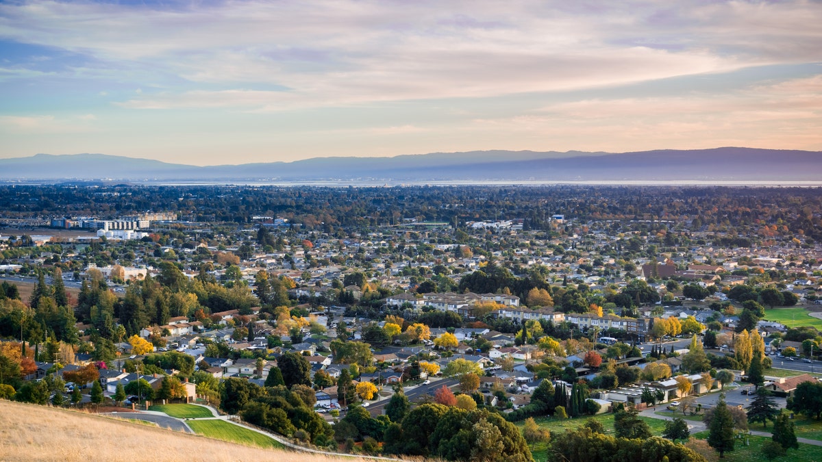 A view of Fremont, California, from Garin Dry Creek Pioneer Regional Park. WalletHub named the Golden State city as home to the happiest people in America.