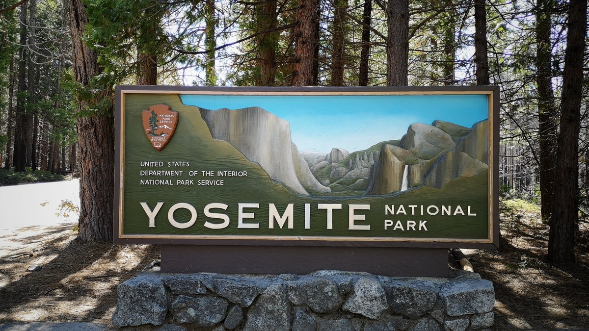 Yosemite National Park Sign Near Forest