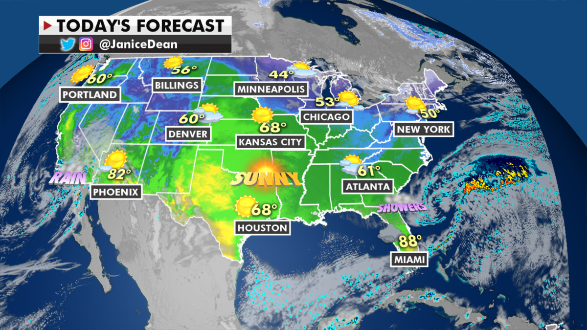 The national forecast for Wednesday, March 3. (Fox News)