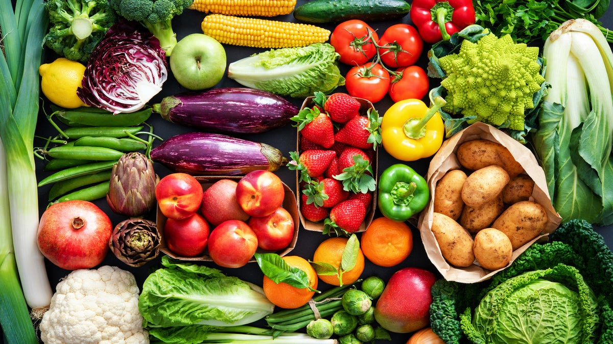 Healthy food on a table