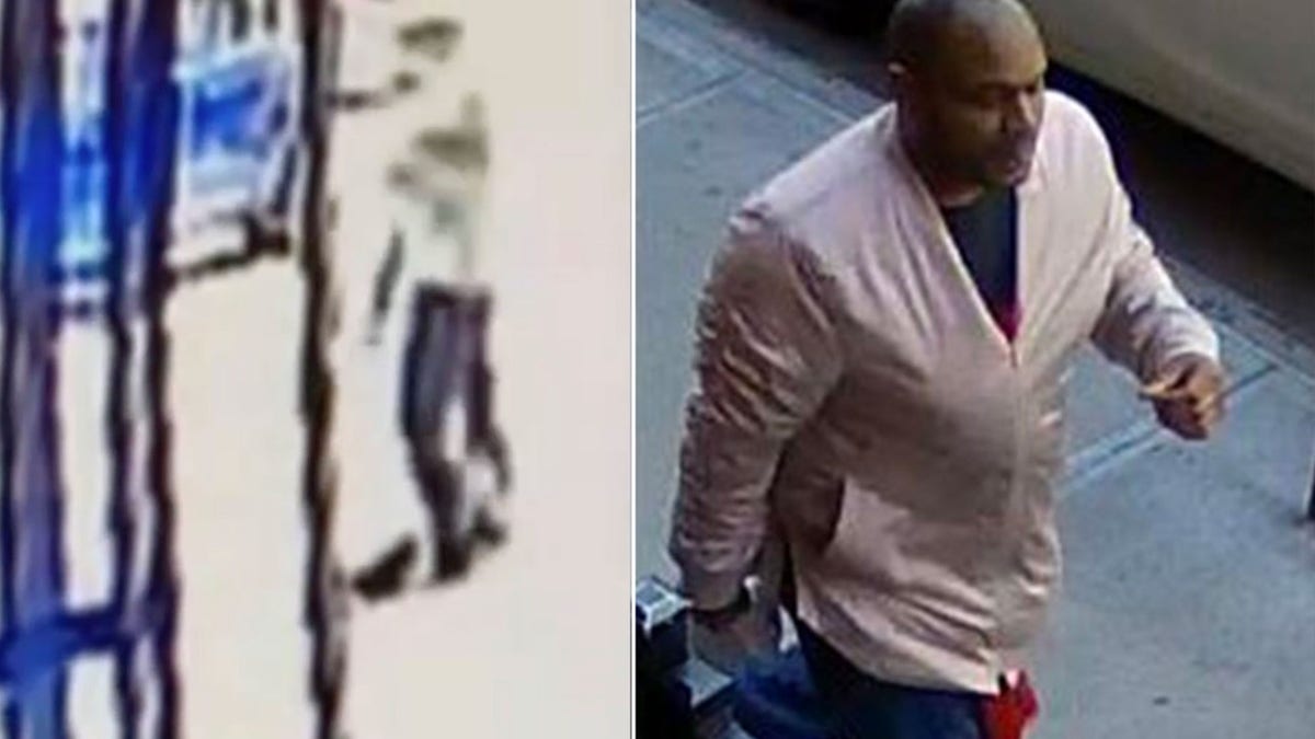 Images provided by NYPD show attack and suspect, who was later identified as Brandon Elliot (NYPD)