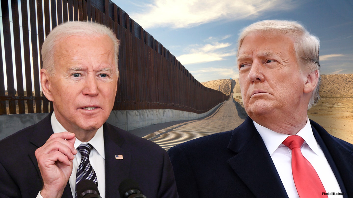 Biden Trump Border wall