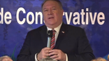 Former Secretary of State Mike Pompeo speaks in Urbandale, Iowa on March 26, 2021