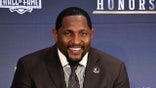 Feb 3, 2018; Minneapolis, MN, USA; The Pro Football Hall of Fame’s Class of 2018 inductee Ray Lewis during media availabilities during the NFL Honors show at Cyrus Northrop Memorial Auditorium at the University of Minnesota. Mandatory Credit: Kirby Lee-USA TODAY Sports