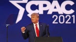 ORLANDO, FLORIDA - FEBRUARY 28:  Former President Donald Trump addresses the Conservative Political Action Conference held in the Hyatt Regency on February 28, 2021 in Orlando, Florida. Begun in 1974, CPAC brings together conservative organizations, activists, and world leaders to discuss issues important to them. (Photo by Joe Raedle/Getty Images)