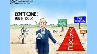 Political cartoon of the day: Rolling out the red carpet