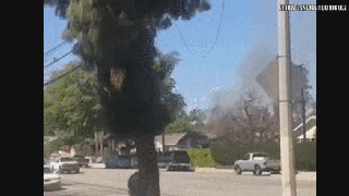SEE IT: Giant fireworks explosion kills 2 in Southern California neighborhood