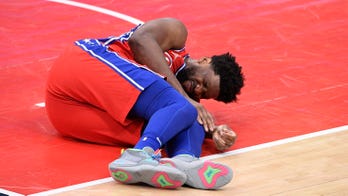 76ers' Joel Embiid sidelined with bone bruise in left knee