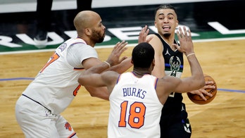 Burks, Barrett help Knicks stave off short-handed Bucks