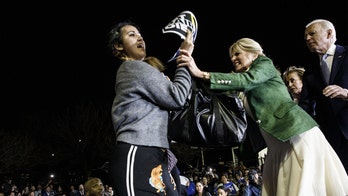 Jill Biden stiff-armed protester at campaign rally one year ago