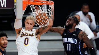Lakers hold off Magic 96-93, win again without LeBron, Davis