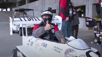 Michael Andretti sets world speed record ... in car made of cake