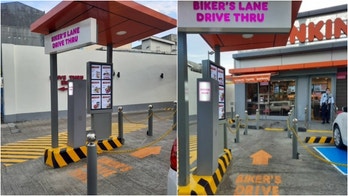 Dunkin' opens first-ever 'bike-thru lane' for cyclists