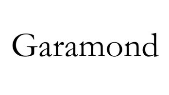 What is Garamond font?