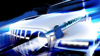 The electric Jeep Magneto on its way to Moab