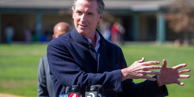 California Gov. Gavin Newsom speaks about the state's plan to reopen schools as coronavirus vaccinations.