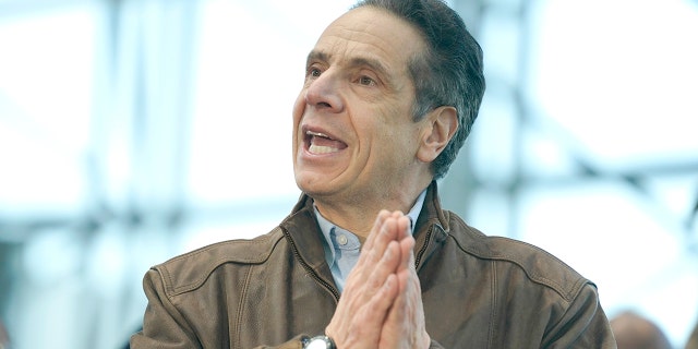 New York Gov. Andrew Cuomo speaks at a vaccination site on Monday, March 8, 2021, in New York. Cuomo previously apologized for actions that made women uncomfortable but denied ever touching a woman inappropriately. Cuomo now, however, says he 'did nothing wrong.' (AP Photo/Seth Wenig, Pool)