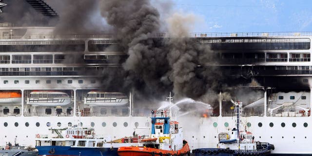 alaska cruise ship on fire