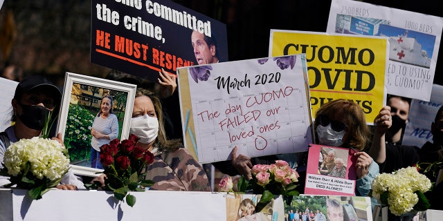 Andrew Cuomo COVID protest on nursing homes