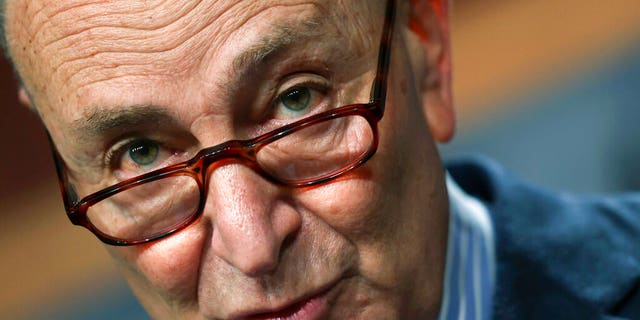 Senate Majority Leader Chuck Schumer of New York holds a press conference Thursday, March 25, 2021 at the Capitol in Washington.