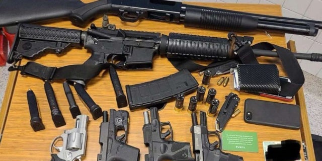 Atlanta police confiscated several weapons found on a man in a grocery store. A man alerted store staff members about someone with weapons in a restroom. 