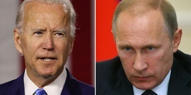 Joe Biden and Vladimir Putin