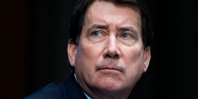 March 3, 2021: Sen. Bill Hagerty, R-Tenn., attends the Senate Foreign Relations Committee confirmation hearing for Wendy Sherman, nominee for deputy secretary of State, and Brian McKeon, nominee for deputy secretary of State for management and resources, in Dirksen Building. (Photo By Tom Williams/CQ-Roll Call, Inc via Getty Images)