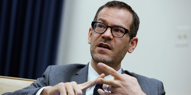 Former U.S. Deputy Assistant Defense Secretary for the Middle East Colin Kahl participates in a panel discussion about Iran's nuclear program on Capitol Hill, February 21, 2012 (Chip Somodevilla/Getty Images)
