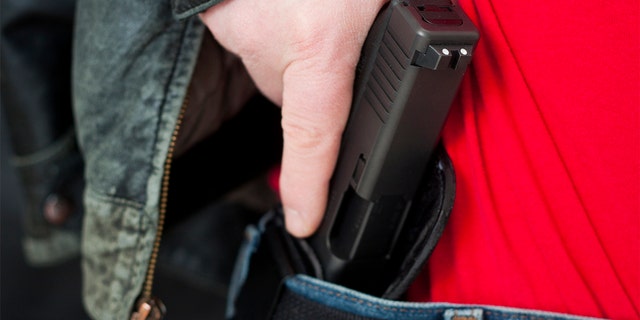 Man handgun concealed carry