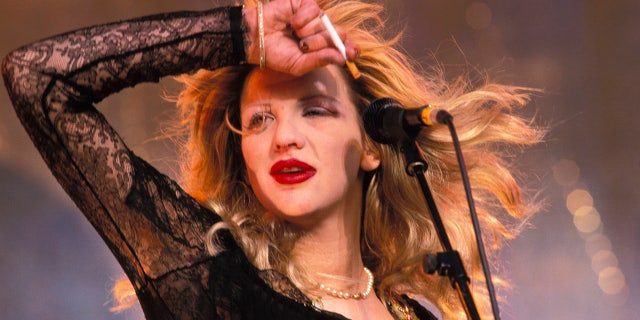 Courtney Love has famously struggled with addiction throughout her life. (Photo by Mick Hutson/Redferns)