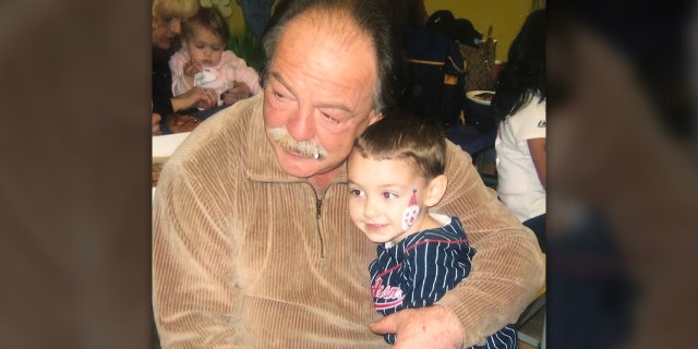 Samuel Arbeeny with his grandson, Anthony. (Danielle Messina)